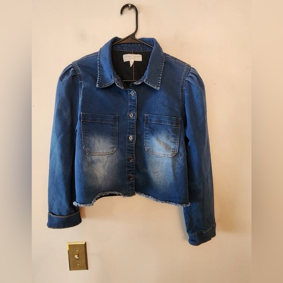 New york laundry Denim cropped jean jacket size womens medium - Picture 1 of 2
